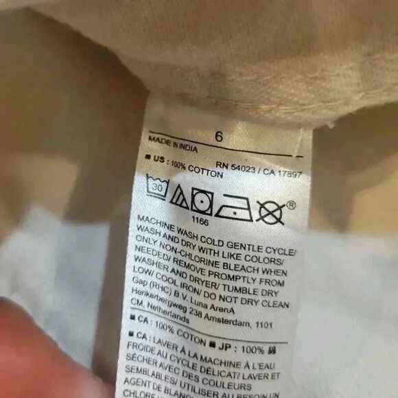 Banana Republic Women's Ivory Twill Cotton Button Front Mini Skirt NEW - Picture 12 of 12